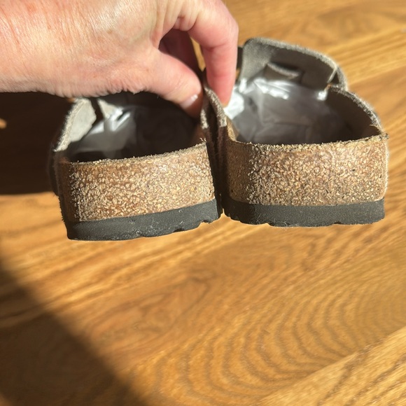 Birkenstock Boston Embossed Suede Clogs - Picture 6 of 8